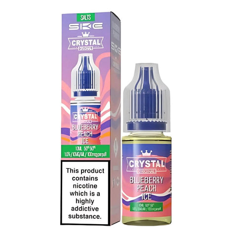 SKE Crystal NIC Salt 10ml, Blueberry Peach Ice