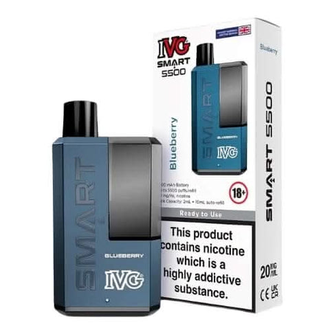 IVG Smart 5500 Disposable Vape Device  - Blueberry