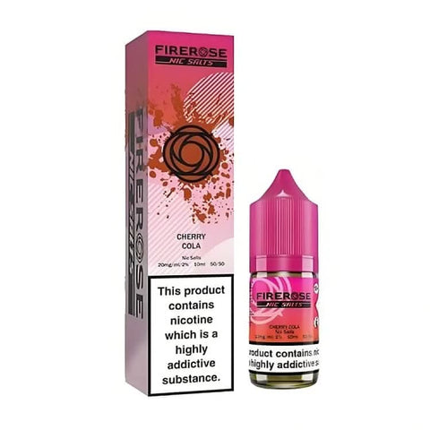 Firerose 5000 Nic Salt E Liquid 10ml, Cherry Cola