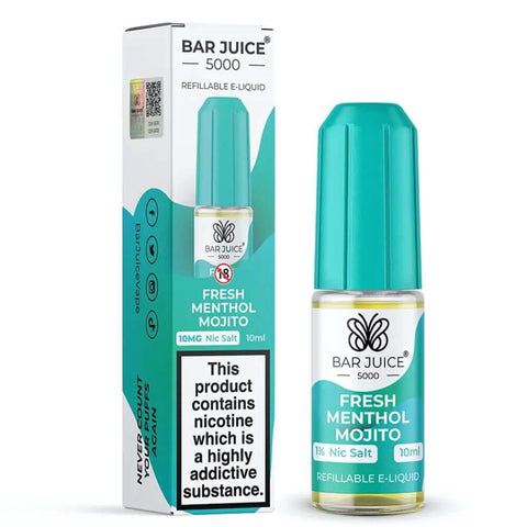 Bar Juice 5000 Nic Salt 10ml , Fresh Menthol Mojito