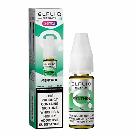 Elf Bar Elf Liq 10ml Nic Salt E Liquid 1 X PIECE,  Menthol