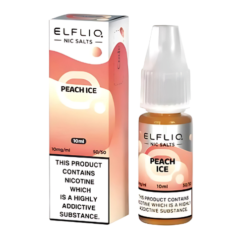 Elf Bar Elf Liq 10ml Nic Salt E Liquid 1 X PIECE,  Peach Ice