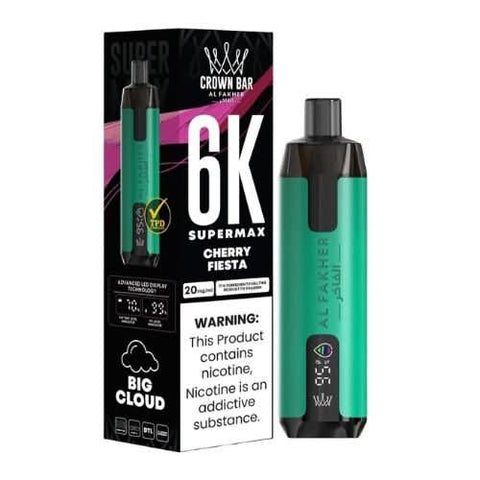 Al Fakher Supermax 6000 Disposable Vape - Cherry Fiesta