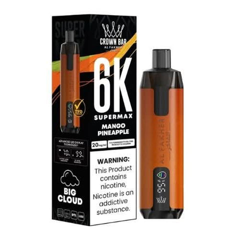 Al Fakher Supermax 6000 Disposable Vape  - Mango Pineapple