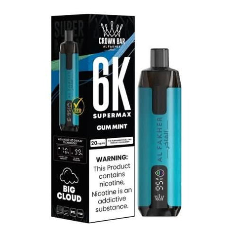 Al Fakher Supermax 6000 Disposable Vape  - Gum Mint