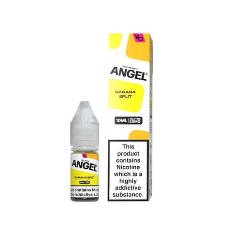 Angel Nic Salts 10ml E Liquid 20MG, Banana Split