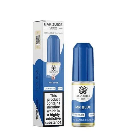 Bar Juice 5000 10ml Nic Salt E - Liquid - Pack of 10 | 5MG,15MG - Eliquid Base - Watermelon Strawberry Kiwi