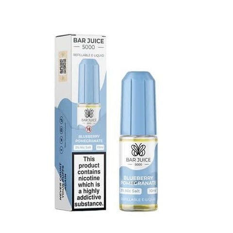 Bar Juice 5000 10ml Nic Salt E - Liquid - Pack of 10 | 5MG,15MG - Eliquid Base - Watermelon Strawberry Kiwi