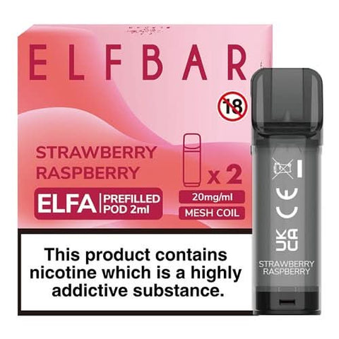 Elf Bar Elfa Pre-Filled Pod  - Strawberry Raspberry