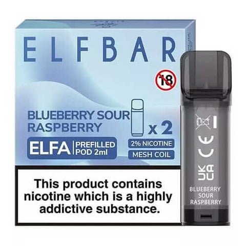 Elf Bar Elfa Pre-Filled Pod  - Blueberry Sour Raspberry