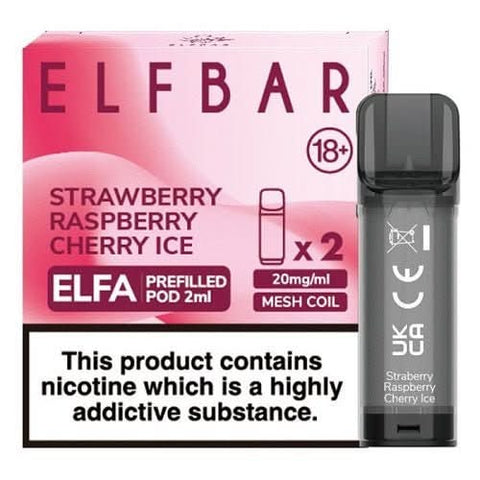 Elf Bar Elfa Pre-Filled Pod - Strawberry Raspberry Cherry Ice