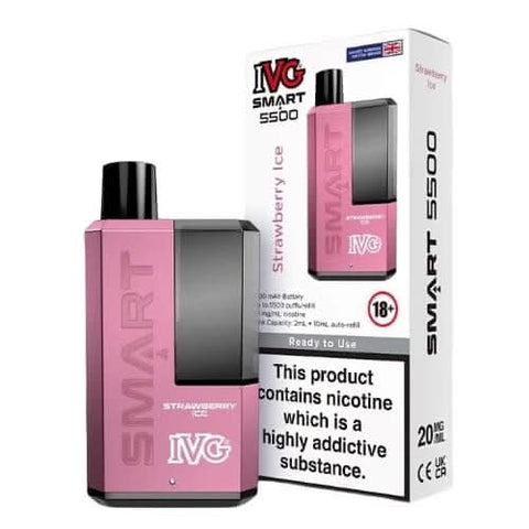 IVG Smart 5500 Disposable Vape Kit - Strawberry Ice