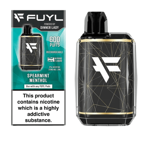 FUYL 600 Disposable Vape Device - Eliquid Base - Spearmint Menthol