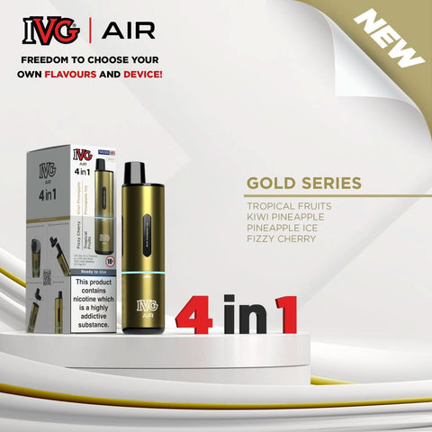 IVG Air 4 in 1 Disposable Vape - Gold