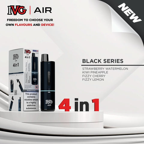 IVG Air 4 in 1 Disposable Vape  - Black