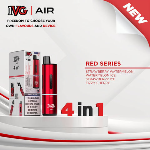 IVG Air 4 in 1 Disposable Vape  - Red