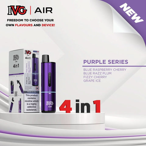 IVG Air 4 in 1 Disposable Vape  - Purple