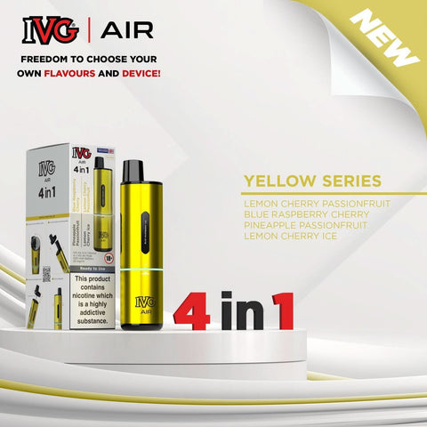 IVG Air 4 in 1 Disposable Vape  - Yellow