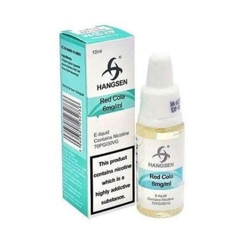 Pack of 10 Hangsen 10ml E - Liquid - Eliquid Base - Red Cola