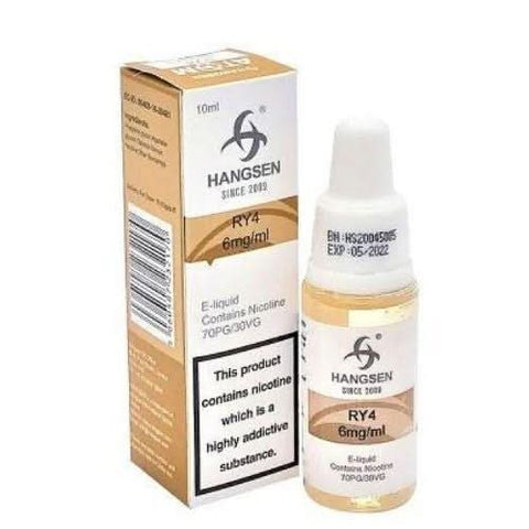 Pack of 10 Hangsen 10ml E - Liquid - Eliquid Base - RY4