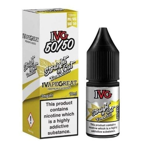 IVG 10ml E-Liquid - Straight N Cut Tobacco