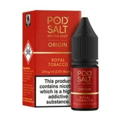 Pod Salt Origin 10ml Nic Salt - Pack of 5 - Royal Tobacco