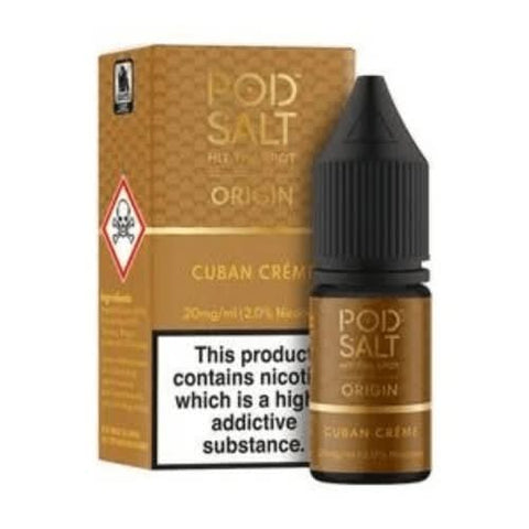 Pod Salt Origin 10ml Nic Salt - Pack of 5 - Cuban Creme