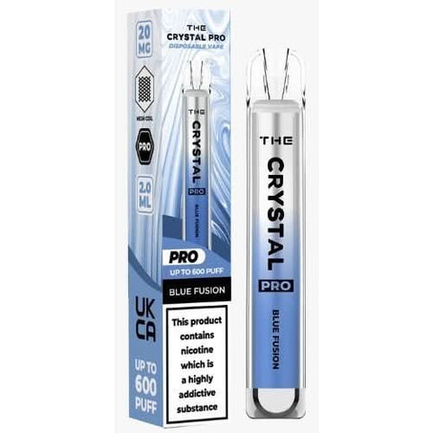 The Crystal Pro Bar 600 Disposable Vape  20MG  - Blue Fusion