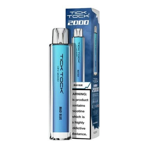 Tick Tock Mini 2000 Puffs Disposable Vape Device-20MG  - Mad Blue