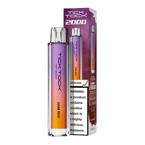 Tick Tock Mini 2000 Puffs Disposable Vape Device-20MG - Sugar Rush