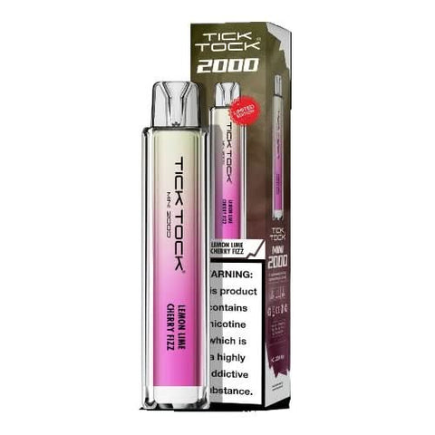 Tick Tock Mini 2000 Puffs Disposable Vape Device-20MG - Le Lemon Lime Cherry Fizz