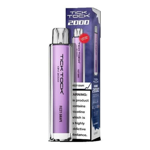 Tick Tock Mini 2000 Puffs Disposable Vape Device-20MG - Le Fizzy Grape