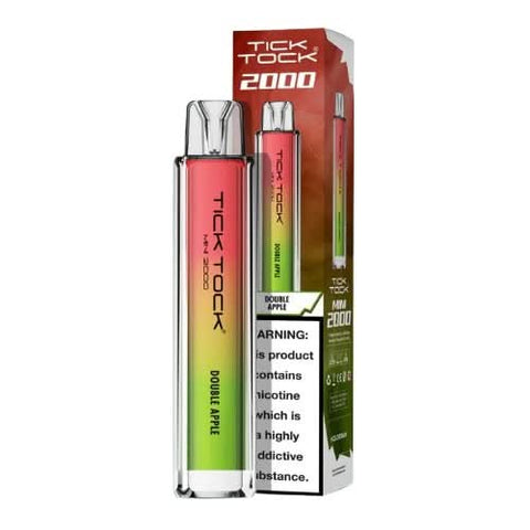 Tick Tock Mini 2000 Puffs Disposable Vape Device-20MG  - Double Apple