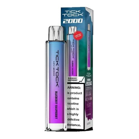 Tick Tock Mini 2000 Puffs Disposable Vape Device-20MG  - Le Blueberry Raspberry