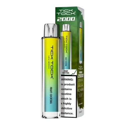 Tick Tock Mini 2000 Puffs Disposable Vape Device-20MG  - Fruit Cocktail