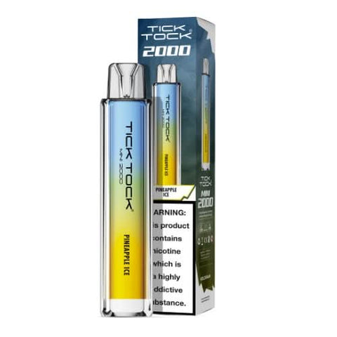 Tick Tock Mini 2000 Puffs Disposable Vape Device-20MG - Pineapple Ice