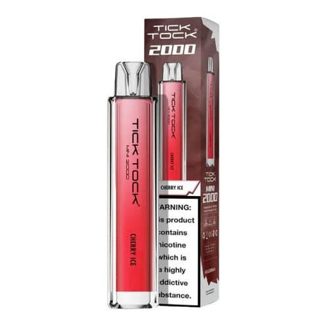 Tick Tock Mini 2000 Puffs Disposable Vape Device-20MG  - Cherry Ice