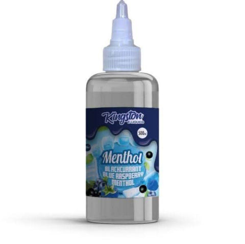 Blackcurrant, Blue Rasberry & Menthol E-Liquid By Kingston 500ml 