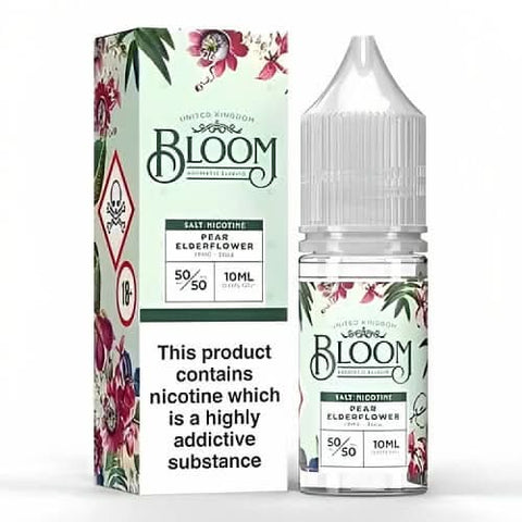 Bloom 10ml Nic Salts E-liquid - Pack of 10 - Pear Elderflower