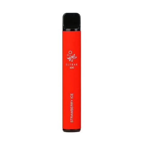 Elf Bar 600 Puff Disposable Vape  Device  - Strawberry Ice