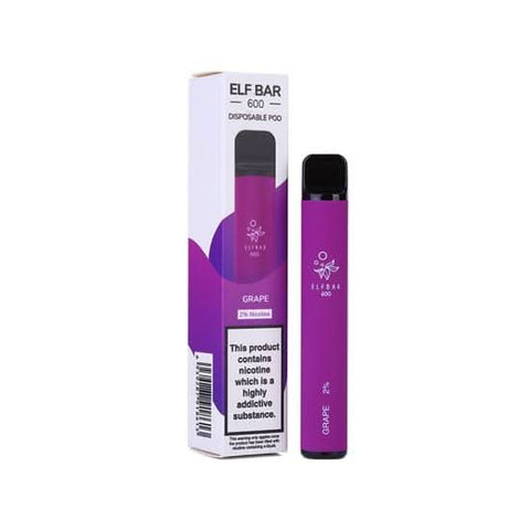 Elf Bar 600 Puff Disposable Vape  Device  - Grape