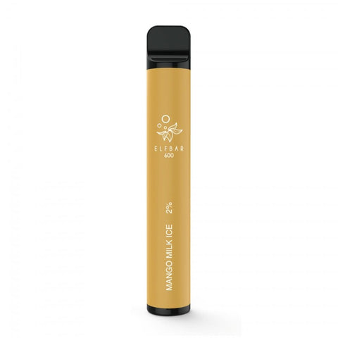 Elf Bar 600 Puff Disposable Vape  Device  - Mango Milk Ice