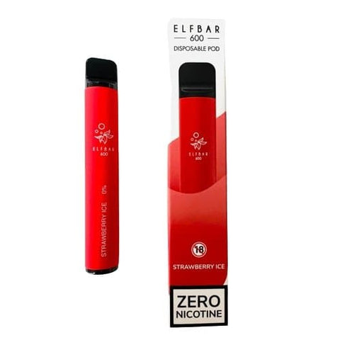 Elf Bar 600 Puffs Disposable Vape  Device - Strawberry Ice