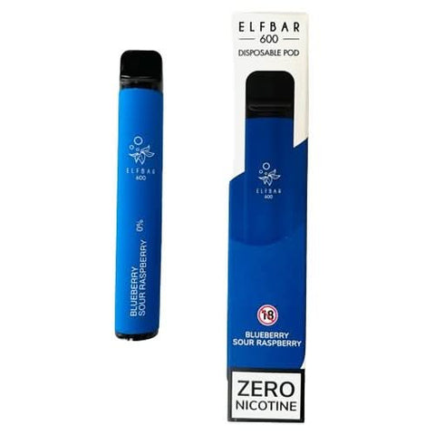 Elf Bar 600 Puffs Disposable Vape  Device - Blueberry Sour Raspberry