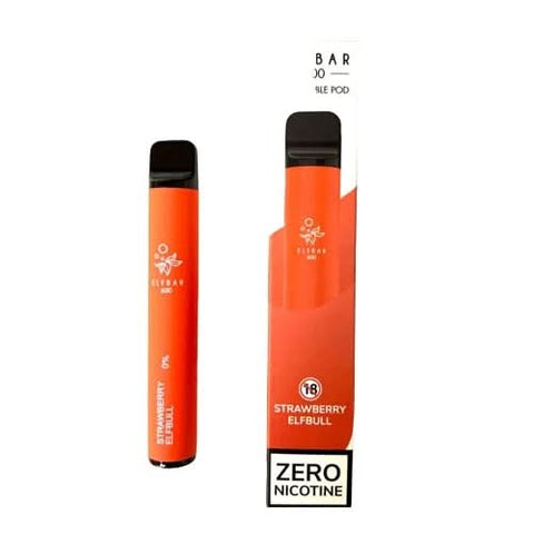 Elf Bar 600 Puffs Disposable Vape  Device - Strawberry Elfbull