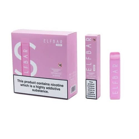 Elf Bar NC600 Disposable Vape Pod Device - Raspberry Yogurt