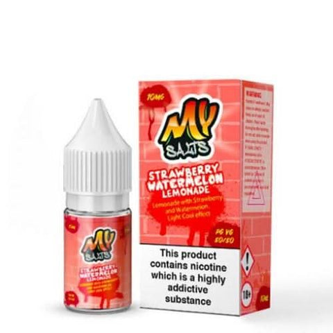 My Salts 10ml Nic Salt E-Liquid Strawberry Watermelon Lemonade