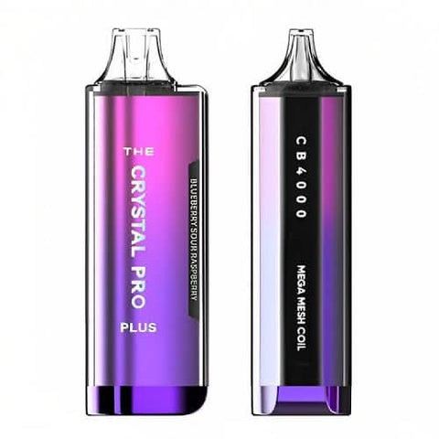 The Crystal Pro Plus 4000 Disposable Vape Device -Blueberry Sour Raspberry