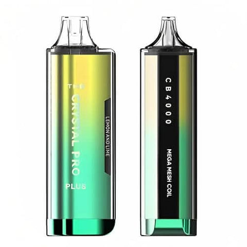 The Crystal Pro Plus 4000 Disposable Vape Device -Lemon & Lime