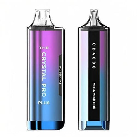 The Crystal Pro Plus 4000 Disposable Vape Device -Mix Berry Ice